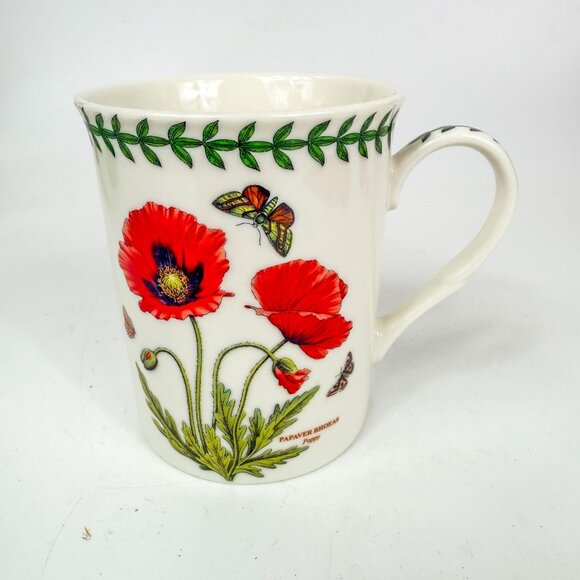 Portmeirion Botanic Garden Ceramic Poppy Coffee Mug Cup - Picture 3 of 6